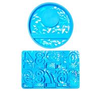 Moule holographique en silicone en forme de chiffre pour bougeoir
