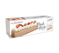 ScrapCooking Moule bûche inox G - avec insert offert 30 x 8 x 6,5 cm Argent