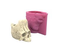 Moule Jardinière En Silicone À Crâne Unique Pour L'artisanat Résine Artisanale Des Décors Uniques Idéaux Idéaux Pour Les Porte-stylo Les Pots Fleurs