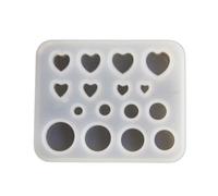 Moule Jauge D'oreille Rond En Cœur Outil D'étirement D'oreille Moules D'étirement D'oreille En Silicone Pour Étirement D'oreille
