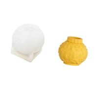 Moule lanterne arrondi pour cire, résine, Star Life | Composant de moule unique, silicone haute transparence, moulage à trois états, finition intérieure définie, projets