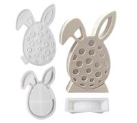 Moule Lapin de Pâques,Décorations Œufs Lapin Résine Époxy,Accessoire De Fabrication Créative | Décoration de Table pour Fête Mariage Salle à Manger et Salon