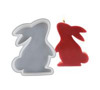 Moule Lapin de Pâques,Matériel de Loisirs Créatifs Réutilisable à Démoulage Facile - Moules en Silicone pour Résine et Décoration de Bureau - Pour Bougie Savon Plâtre Époxy Déco Maison Arts & Crafts F