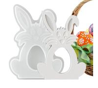 Moule lapin de Pâques - Moule en résine époxy | Pour les fêtes de fin d'année, les amateurs de bricolage, la famille, les amis, le plâtre, le ciment, la résine, l'argile, le béton