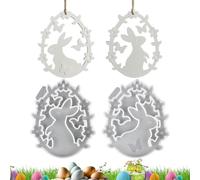 Moule lapin de Pâques | Moule lapin de printemps - Moule de fabrication d'ornements - Pour les amateurs de bricolage, la famille, les amis en résine, artisanat de printemps, décoration de vacances