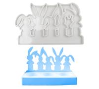 Moule lapin de Pâques, outil de bricolage de Pâques, moules en résine époxy lapin | pour décoration de plâtre, bougeoir, insert en résine, décoration d'intérieur, loisirs créatifs amateurs