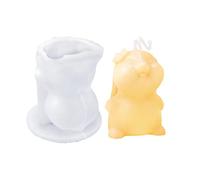 Moule Lapin Pascal | Moule 3D pour Bougies Autoportantes | Aromathérapie Lapin - pour Maison Bureau École et Fêtes