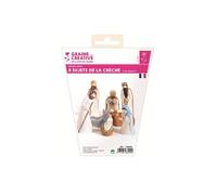 Graine créative – Moule en latex – Lot de 8 sujets de crèche – Pour plâtre