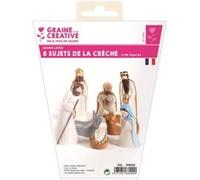 Moule latex lot de 8 sujets de crèche Multicolore G