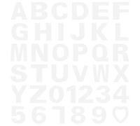 Moule Lettre Alphabet pour Gateau, Pochoir PET Blanc Réutilisable DIY | Pochoir Lettre pour Gateaux, Lettre Cake, Modèles Variés pour Décoration de Pâtisserie