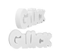 Moule lettres moules en silicone antiadhésifs, réutilisables et faciles | Moule à plâtre avec lettres allemandes, bonne chance, réutilisable et facile à démouler pour plâtre et