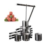 Moule manuel en acier inoxydable pour boulettes de viande, légumes, crevettes et boulettes de poisson - Outil de préparation facile des aliments