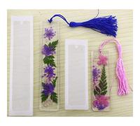 Moule Marque Page Résine, Moule à Page en Silicone pour Bricolage Artisanal