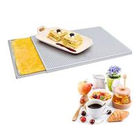 Moule millefeuille français Napoléon, feuilles pâte feuilletée la cuisson | La conception perforée deux couches empêche l'expansion excessive, plaque four rectangulaire(35x25CM,2.0MM)