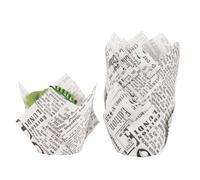 Moule Muffin Gobelets en papier for Cupcakes tulipes, 100 pièces, doublure de résistante à l'huile, boîte muffins cuisson, outils décoration gâteaux, étuis Pour La Cuisson(Color13)