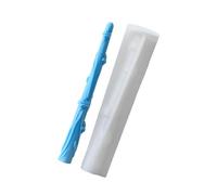 Moule multifonction en silicone à motif floral pour travaux manuels et ateliers créatifs - Long cylindre