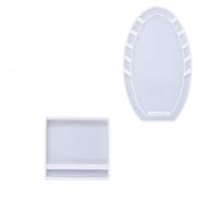 Moule multifonction en silicone en forme de feuilles pour enfants, planche à bijoux en résine époxy, présentoir à colliers, moule à aiguilles en silicone