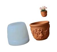 Moule multifonction en silicone en forme de fille musicale pour créations en ciment, pot de fleurs décoratif, moule de fille de musique