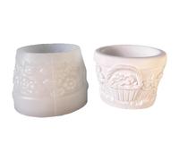 Moule multifonction en silicone en forme de hibou pour pots de fleurs faits maison et pièces décoratives pour pot de fleurs en ciment