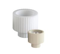 Moule multifonction en silicone en forme de rayures pour ciment, tasses en résine, plateaux décoratifs pour projets, bijoux, récipient de rangement en résine