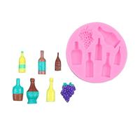 Moule multifonction en silicone pour bouteilles d'alcool pour les amateurs de chocolat, gelées, pâtisseries, chocolats, bonbons