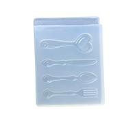 Moule multifonction en silicone pour les débutants en résine - Décoration sur le thème de la cuisine - Cuillère et fourchette - Moule de moulage en résine