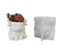 Moule multifonction en silicone pour pots de fleurs, plantes grasses élégantes, facile à démouler, décoration de bureau, outil d'atelier créatif