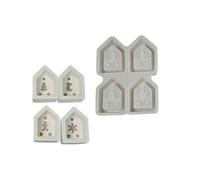 Moule multifonction en silicone pour savon, cire, outil décoratif en silicone, sans danger pour tous les âges, activités créatives, figurines de maison