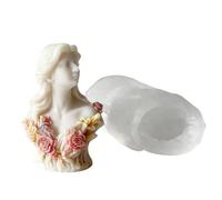 Moule multifonction en silicone robuste en forme de statue de divinité - Accessoire de maison pour castes de plâtre - Fournitures d'artisanat robustes - Outil artistique - Moule en silicone pour