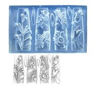 Moule multifonction en silicone transparent pour sculpter des ongles pour créer un beau design floral en résine et nail art moule personnalisé