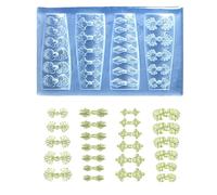 Moule multifonction en silicone transparent pour sculpter des ongles pour créer un beau design floral en résine et nail art moule personnalisé