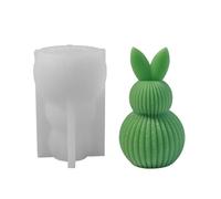 Moule multifonctionnel en silicone en forme de lapin pour bougies, savons, décoration de lapin, moule artisanal pour les amateurs d'artisanat