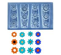 Moule Multifonctionnel En Silicone Transparent Pour Sculpter Les Ongles Pour Créer Un Beau Design En Résine Florale 3D Et Un Outil De Nail Art À La Mode