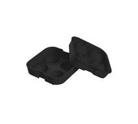 Moule noir à glaçons boules capacité 4 glaçons en silicone - -