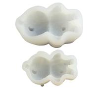 Moule ours 2 pièces moule en silicone ours en peluche mignon moules en silicone souple antiadhésif pour chocolat glaç