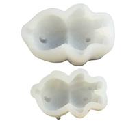 Moule ours, 2 pièces moule en silicone ours en peluche mignon, moules en silicone souple antiadhésif pour chocolat, glaçons, bougie, pudding, savon, petit + grand, moules pour chocolat