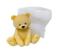 Moule ours en silicone - Bonbons tridimensionnels, forme de chocolat portable, antiadhésif léger et flexible | Fondant de bougie, outil artisanal pour modeler, résistant à la chaleur, réutilisable, ne