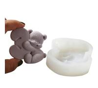 Moule ours en Silicone de qualité alimentaire, pour la maison, bougies, chocolats et pâtisserie créative, moule de fabrication de desserts créatifs
