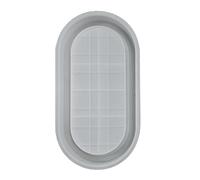 Moule ovale en silicone pour résine pour bijoux, bagues, plateau décoratif, boîte de rangement, assiette à bijoux