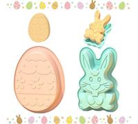 Moule Paques, Moule Lapin de Paques, Moule Oeuf de Paques, Moule Chocolat Paques, Moule à Gâteau Oeuf Lapin Pâques, Moule à Pâtisserie en Silicone, Moules Silicone DIY Chocolats, Bonbons, Gâteau