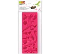 Scrapcooking 3449 Dinosaures Moule Pâte Silicone Rose 21,7 x 9,5 x 0,8 cm