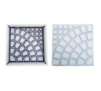Moule Pavage, Moule Moule à briques en plastique réutilisable for pavage de chemins de jardin, décoration extérieure(25x25x4cm)