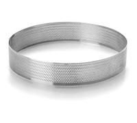 Lacor Moule arrière rond micro-perforé 68568 Acier inox 18/10 Ø28 cm H3,5 cm