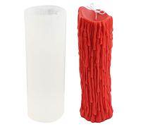 Moule pilier en silicone de qualité alimentaire facile à démouler - pour travaux manuels, savon, plâtre, décorations de gâteaux, moules de cuisson pour four, Pâques, ensemble pour chocolat, pain, non