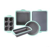 Moule pliable en silicone résistant à la chaleur pour la cuisson de gâteaux, pains et beignets, non flexible avec rangement de cuisine peu encombrant (vert)