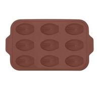 Point-Virgule Moule 9 madeleines en silicone 37x23x2 cm Marron Vintage