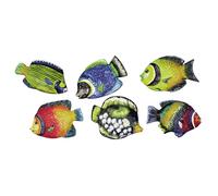 Rayher Moule en plastique PE-LD: Poissons, 6 motifs 9 cm, transparent, 3649500
