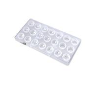 moule polycarbonate chocolat, Moule Transparent à Chocolat, Moule à chocolat 3D Polycarbonate, Moule à Chocolat en Rigide La forme d'un ballon de football pour Gâteaux, Bonbons