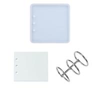 Moule polyvalent en silicone pour couverture de cahier, décoration carrée pratique, élégante, couverture en résine multifonction pour