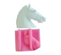 Moule polyvalent en silicone pour sculpture de tête de cheval fait à la main - Ornement de bureau pour les amateurs d'artisanat, outil de fabrication de bijoux